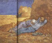 Vincent Van Gogh Noon:Rest from Work (nn04) France oil painting artist
